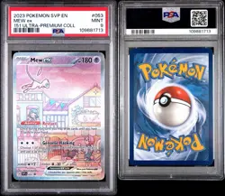 2023 POKEMON SVP EN-SV BLACK STAR PROMO #053 MEW EX PSA 9 - Image 3