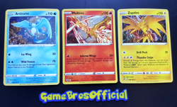 Zapdos 48/185 Articuno 036/195 Moltres 021/172 Pokemon TCG Cosmos Holo Promo Set - Image 1