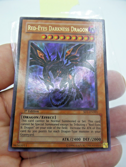 Yugioh Red-Eyes Darkness Dragon 1st Edition SD1-EN001 Structure AS-IS NO RETURNS - Image 1