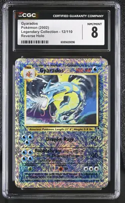 CGC 8 Gyarados 2002 Legendary (Collection) 12/110 Reverse Holo Pokemon Card - Image 1