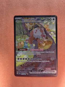 Pokemon TCG Bloodmoon Ursaluna EX Holo Card 216/167SV06 Twilight Masquerade - Image 1