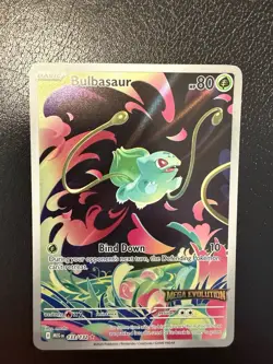 Bulbasaur 133/132 Mega Evolution Pokemon Card Mint Condition Pack Fresh - Image 3