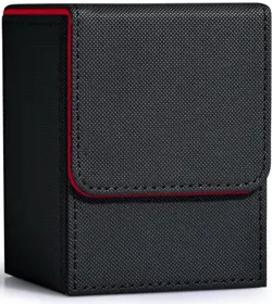 Card Deck Trading Storage Box Holds 100+ Single Sleeved PU Leather Magnetic - Image 1