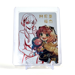 Goddess Story: Anya and Yor Forger ZR 5M07 Anime Waifu CCG Trading Card - Image 1
