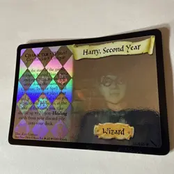 Harry Second Year Holographic Card Wizards Of The Coast Harry Potter TCG Rare - Image 1