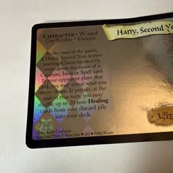 Harry Second Year Holographic Card Wizards Of The Coast Harry Potter TCG Rare - Image 3
