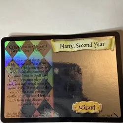 Harry Second Year Holographic Card Wizards Of The Coast Harry Potter TCG Rare - Image 4