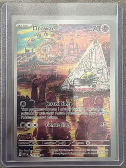 Pokemon TCG Drowzee Scarlet & Violet Base Set Holo Illustration Card 210/198 - Image 1