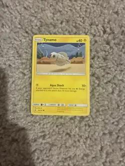 Tynamo 44/147 NM / M - Asako Ito Crocheted Art - Burning Shadows Pokemon Card - Image 1