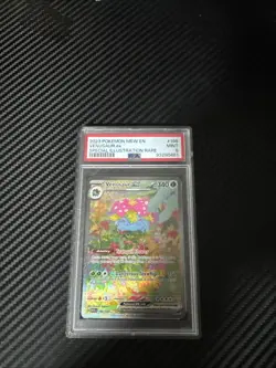 Pokemon TCG Venusaur EX Special Illustration Rare Card 198/165 2023 PSA 9 - Image 1