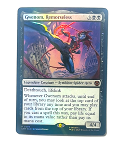 Magic The Gathering Marvel Spider-Man - Gwenom, Remorseless Gift Promo Foil #028 - Image 1