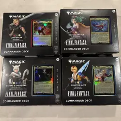 Magic The Gathering FINAL FANTASY Commander Deck Bundle(Set of All 4 Decks) NEW - Image 1