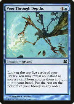 4x Peer Through Depths - NM - Masters Set - SPARROW MAGIC mtg - Image 1