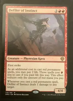 MTG DMU: Defiler of Instinct (Creature) 119/281 Regular Rare - Image 1