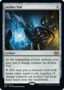 Aether Vial - Foil Light Play, English Magic the Gathering MTG Double Masters 20 - Image 1