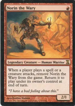 MTG: Time Spiral: Norin the Wary: Lightly Played Condition - Image 1