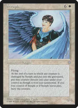 Seraph 1x MtG Ice Age ICE PLAYED - Image 1