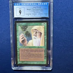 MTG BETA Ley Druid CGC 9 MINT (with sub grades) 1993 Release - Image 1