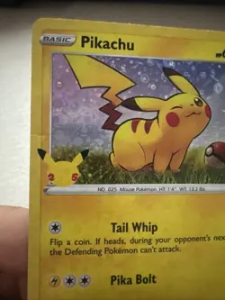 Pokemon TCG General Mills 25th Anniversary Pikachu #SWSH039 Black Star Promo - Image 2
