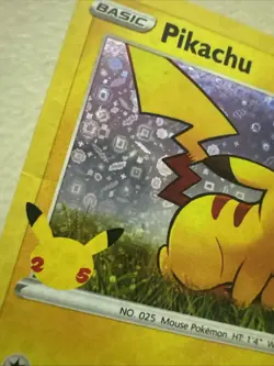 Pokemon TCG General Mills 25th Anniversary Pikachu #SWSH039 Black Star Promo - Image 3