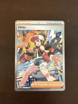 Pokemon TCG Hilda Trainer White Flare Holo Full Art Sv: 171/086 Pack Fresh 🔥 - Image 1