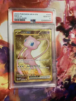 2023 POKEMON SV 151 - MEW EN #205/165 MEW EX HYPER RARE PSA 10 - Image 1