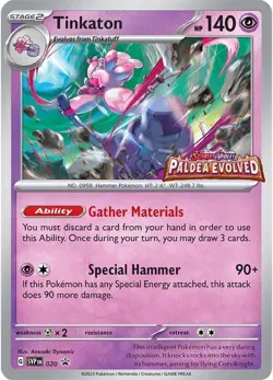 TINKATON SVP020 PALDEA EVOLVED POKEMON PROMO (STAMPED HOLO, NM) - Image 1