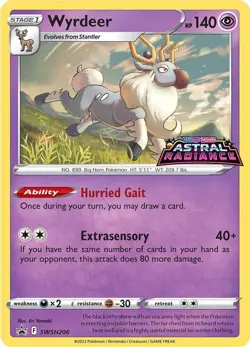 WYRDEER SWSH206 ASTRAL RADIANCE POKEMON PROMO (STAMPED HOLO, NM) - Image 1