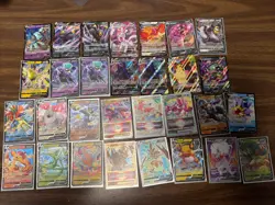 Pokemon TCG V Star, Vmax, and V Lot Of 30 All LP or Better - Image 1