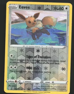 Eevee 052/072 Reverse Holo Pokemon Shining Fates Near Mint or Better - Image 1