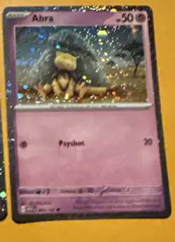 Pokemon Tcg 151 Abra Promos Both Variants Cosmo Hd And Pixel Foil With Swirls - Image 5