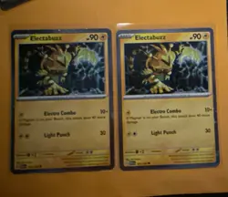 Pokemon Tcg 151 Electabuzz Promo Both Variants HD Cosmo And Pixel Holo - Image 1