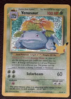 Pokemon TCG Venusaur 15/25 Celebrations Classic Collection Holo NM ++ - Image 1