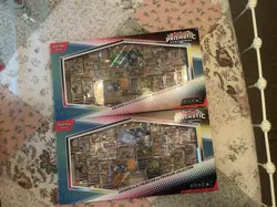Pokemon Prismatic Evolutions Lucario EX Tyranitar EX Premium Collection LOT OF 2 - Image 1