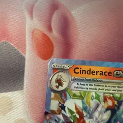 Pokemon Cinderace ex 28/142 Stellar Crown Double Rare NM Scarlet Violet - Image 2
