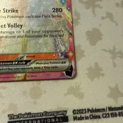 Pokemon Cinderace ex 28/142 Stellar Crown Double Rare NM Scarlet Violet - Image 4