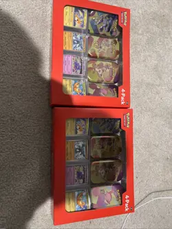 Lot of 2- Pokemon 151 4 Pack Mini Tins + 4 Promos - Sam’s Club Exclusive - Image 1