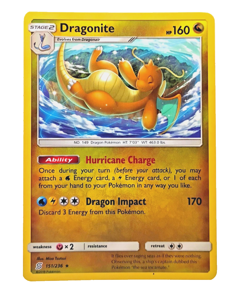 Dragonite 151/236-Unified Minds 2019-Non Holo Rare TCG Pokemon NM - Image 1