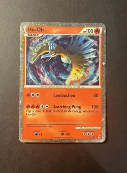 Pokemon TCG Ho-Oh SL5 Shiny Holo Rare; Call of Legends - Image 1