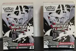 Lot Of 2 Pokemon TCG Scarlet Violet White Flare Booster Bundle Factory Sealed - Image 1