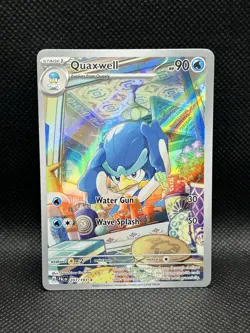 Quaxwell 207/193 ILLUSTRATION RARE HOLO Paldea Evolved Sv02 Pokemon English IR - Image 1