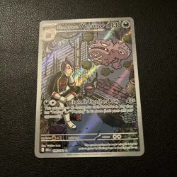 Team Rocket's Weezing 199/182 Illustration Rare Pokemon TCG Destined Rivals - Image 1