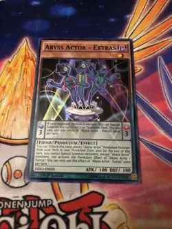 1x (M/NM) Abyss Actor - Extras - DESO-EN020 - Super Rare - 1st Edition YuGiOh - Image 1