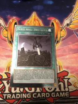 Lightly Played Yu Gi Oh Noble Arms - Arfeudutyr - NKRT-EN020 - Platinum Rare NM - Image 1