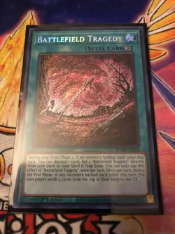 Yugioh! Battlefield Tragedy - BLMR-EN018 - Secret Rare - 1st Edition Near Mint, - Image 1