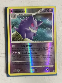 Pokemon Gengar TCG Diamond & Pearl Reverse Holo Rare Card 27/130 - Image 1