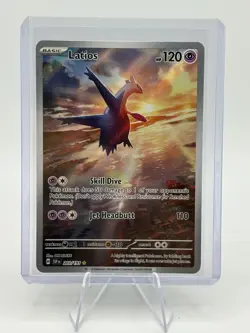 Pokemon TCG Latios 203/191 Surging Sparks Illustration Rare Holo Card 2024 - Image 1