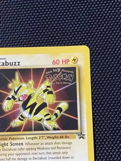 Electabuzz Black Star Promo #2 Movie Pokemon TCG Card Vintage 1999 - Image 3