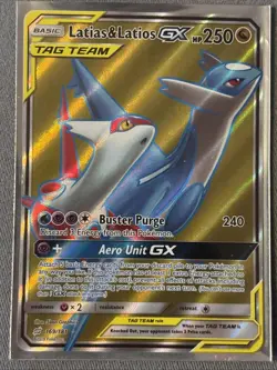 Pokemon Latias & Latios GX Team Up Holo Full Art Ultra Rare Card #169/181 - Image 2