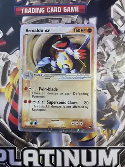 Pokemon TCG Armaldo EX Holo Card 016/017 Pop Series 1 LP - Image 1